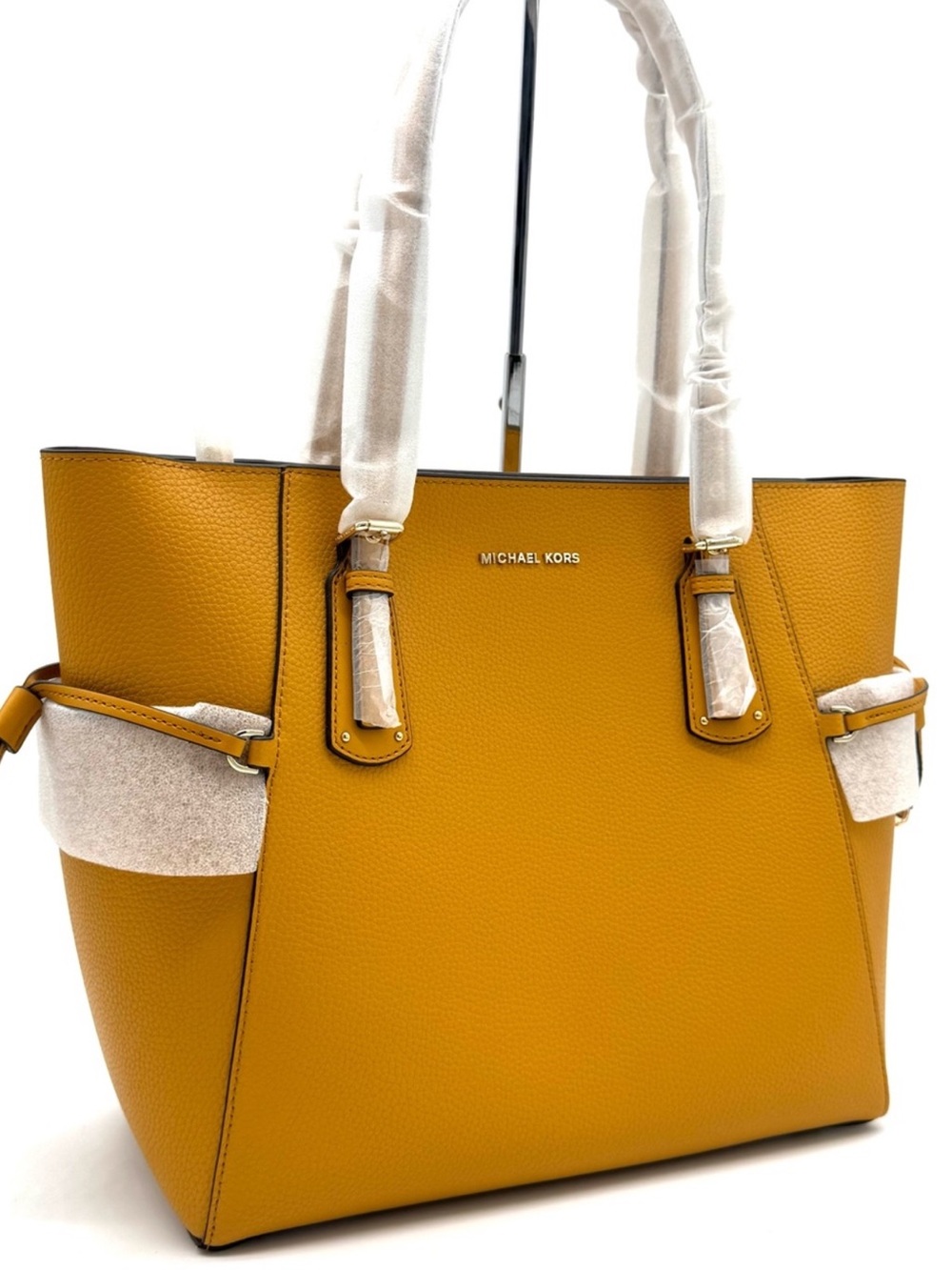 Michael Kors Voyager EW Tote Bag Leather Marigold